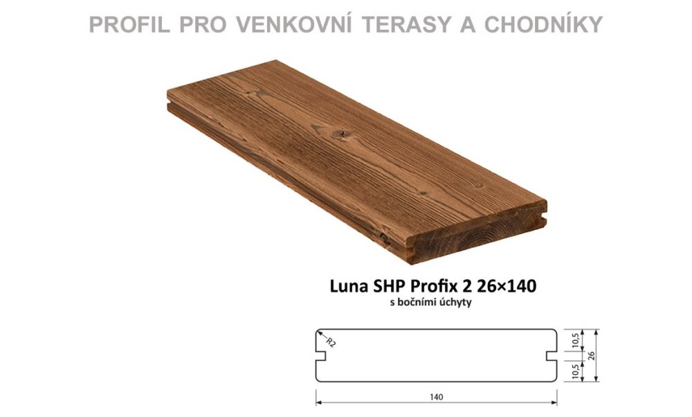 THERMOSMRK Prkno terasové a bazénové Luna SHP Profix 2