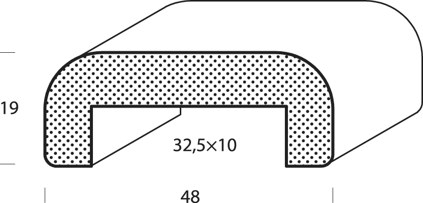 Dřevěné madlo HLPD4819