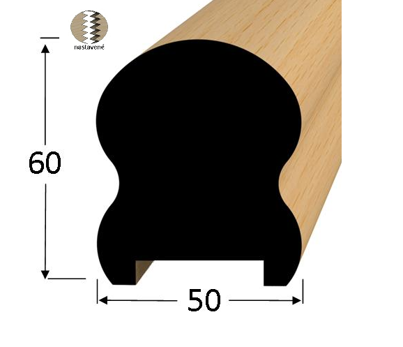 Dřevěné madlo 6050D
