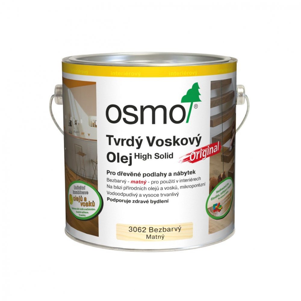 OSMO Tvrdý voskový olej mat bezbarvý