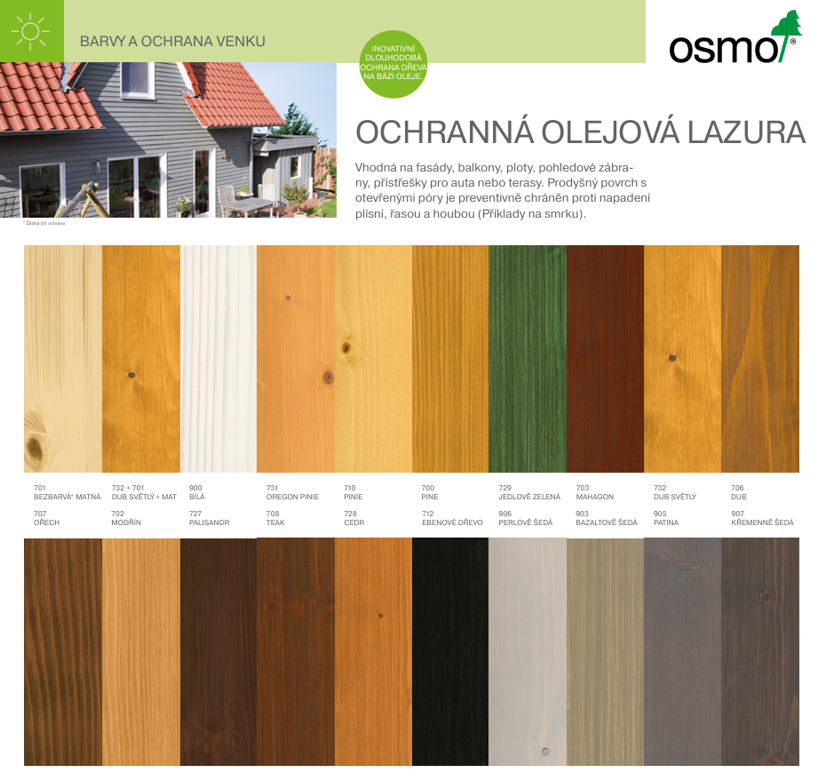 OSMO Ochranná olejová lazura
