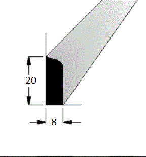 Podlahová lišta vnitřní - smrk