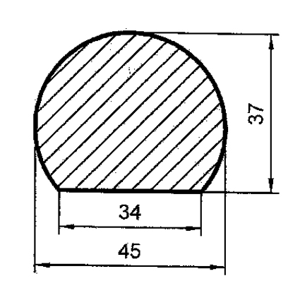 Dřevěné madlo MT4537