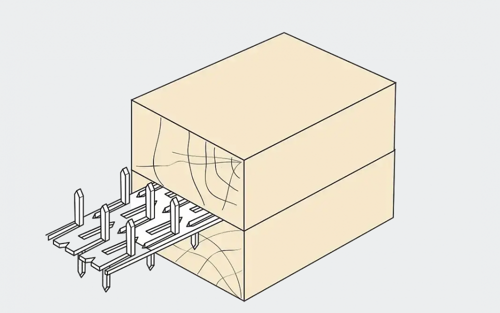 Styčníková deska 105 x 210 x 1,5 mm - nenosná (D06)