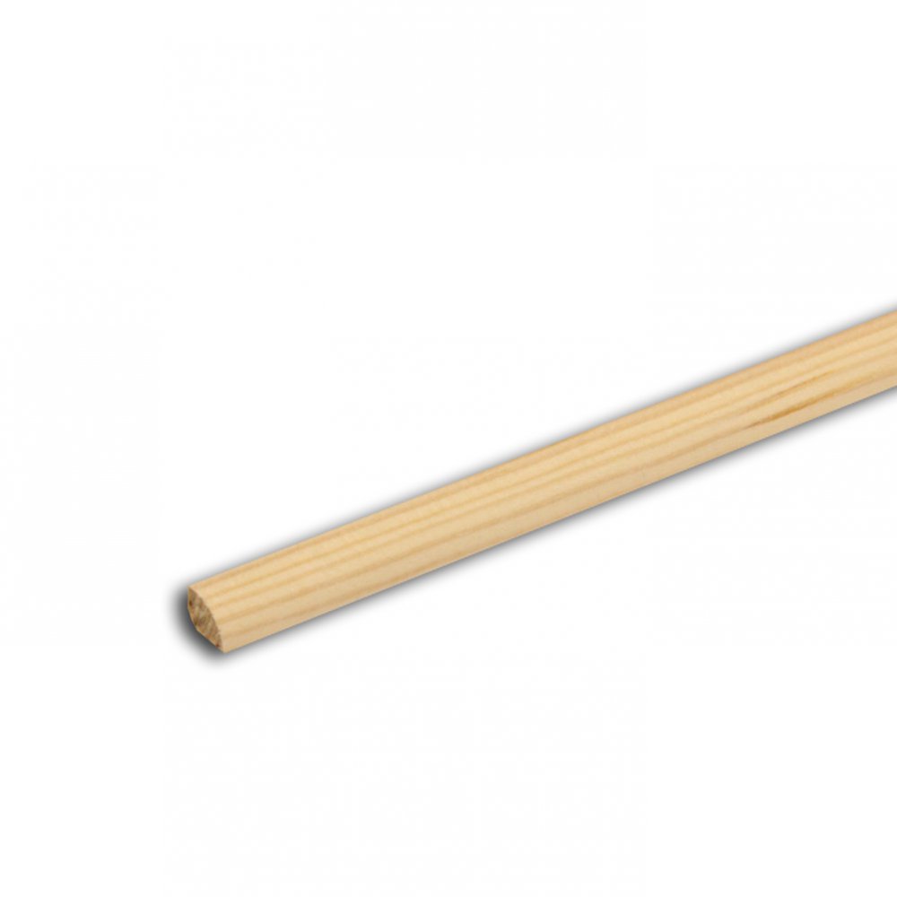 Rohová lišta půlkruhový profil - nastavovaná borovice / smrk