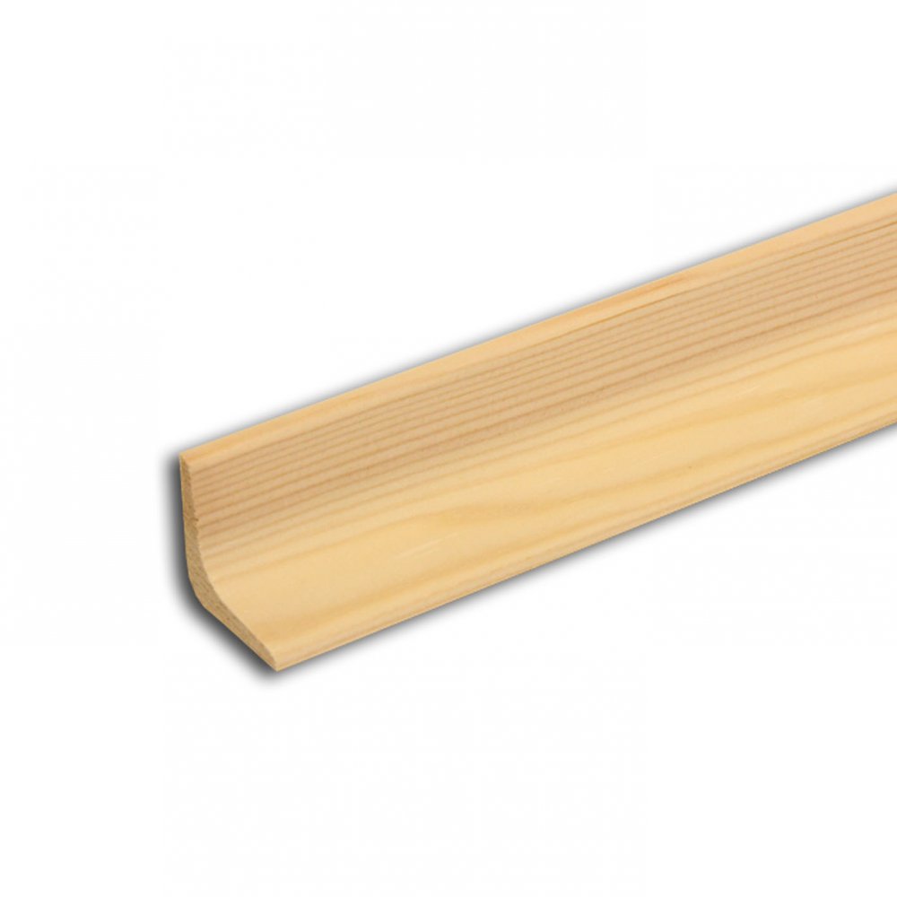 Rohová lišta oblý profil - nastavovaná borovice / smrk