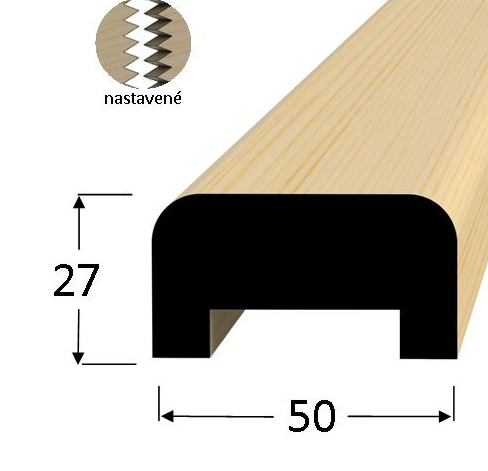 Dřevěné madlo 5027D
