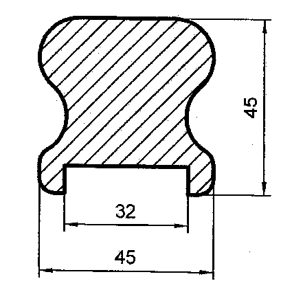 Dřevěné madlo MS4545